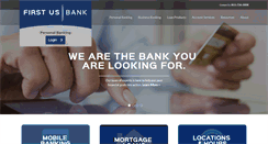 Desktop Screenshot of firstusbank.com