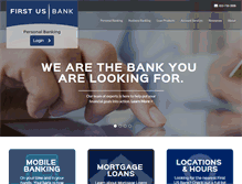 Tablet Screenshot of firstusbank.com